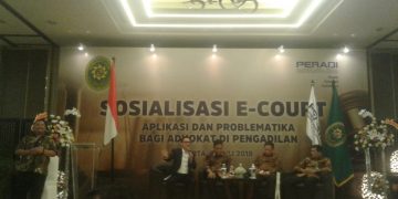 Mahkamah Agung RI dengan Perhimpunan Advokat Indonesia (PERADI) Adakan Sosialisasi E-Court