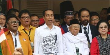 Berkemeja Putih, Jokowi dan Ma’ruf Amin Melangkah Ke KPU