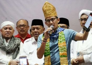 Enggan Tanggapi “Politikus Genderuwo”, Sandiaga Klaim Elektabilitas Prabowo-Sandiaga Terus Menanjak