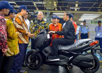 Jokowi Hadiri Launching Ekspor Yamaha 1,5 Juta Unit