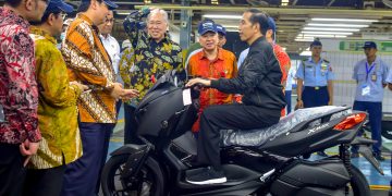 Jokowi Hadiri Launching Ekspor Yamaha 1,5 Juta Unit
