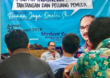 PP GMKI Gelar Diskusi, Firman Jaya Daeli Uraikan Tantangan dan Peluang Pemuda pada Politik Indonesia
