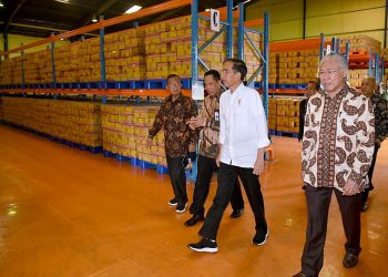 Cek Gudang Bulog, Presiden Pastikan Stok Beras Terjaga