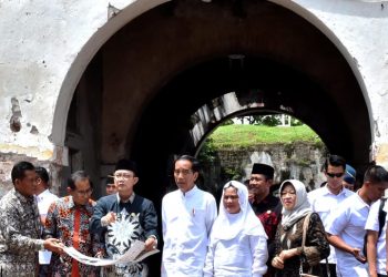 Presiden Jokowi Kunjungi  Benteng Van Den Bosch