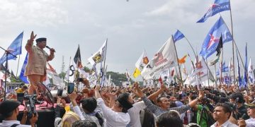 Hari Kelima Kampanye Terbuka, Prabowo dan AHY Kampanye Bersama di Bandung
