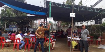 Lurah Sapa Masyarakat di TPS 08 Aek Nauli Siantar Selatan