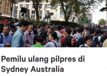 Tak Bisa Mencoblos, Ribuan WNI di Sydney Tanda Tangani Petisi Pemilu Ulang