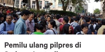 Tak Bisa Mencoblos, Ribuan WNI di Sydney Tanda Tangani Petisi Pemilu Ulang