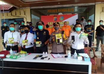Polres Bengkalis sita 10 kg sabu-sabu dari sindikat internasional