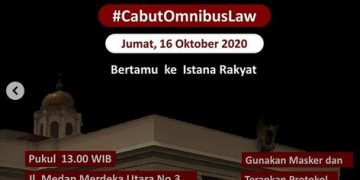 Besok, BEM-SI Gelar Demo Tolak UU Cipta Kerja di Istana