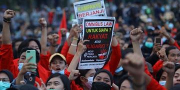 Buruh Se-Jawa Timur Demo Tolak Omnibus Law di Surabaya  Besok