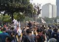 Mahasiswa Kembali Demo Tolak UU Cipta kerja di Hari Sumpah Pemuda