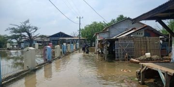Ratusan Rumah Terendam Banjir Rob di Bekasi