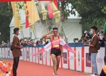 Betmen Manurung Asal Siantar, Pemenang di Elite Race Borobudur Marathon