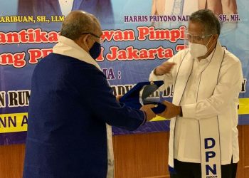 Ketua DPN PERADI, Luhut Pangaribuan Lantik Harris Priyono Nainggolan Jadi Ketua DPC PERADI Cabang Jakarta Timur periode 2020-2024