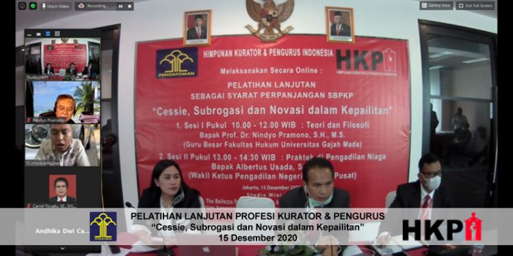 [Berita Foto] HKPI Gelar Pelatihan Lanjutan Profesi Kurator & Pengurus “Cessie, Subrogasi dan Novasi dalam Kepailitan”
