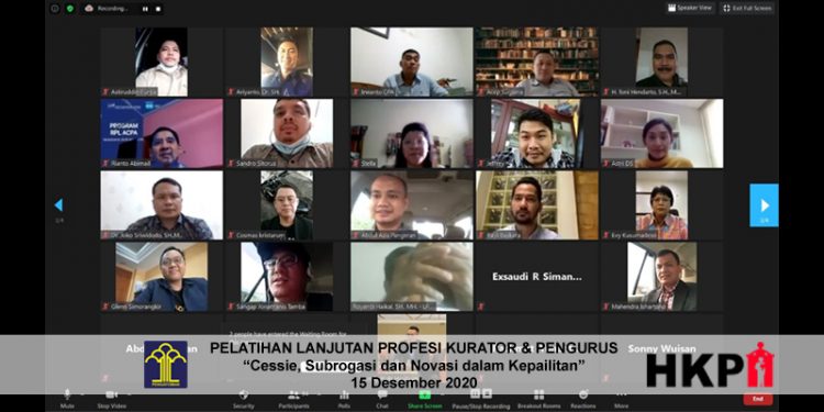 [Berita Foto] HKPI Gelar Pelatihan Lanjutan Profesi Kurator & Pengurus “Cessie, Subrogasi dan Novasi dalam Kepailitan”