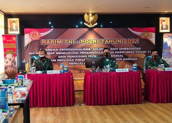 Pangkogabwilhan I Hadiri Rapim TNI-Polri 2021 Secara Virtual