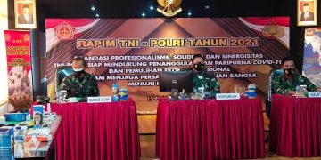 Pangkogabwilhan I Hadiri Rapim TNI-Polri 2021 Secara Virtual
