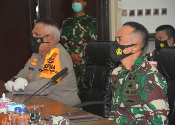 Kodam XVII/Cenderawasih dan Polda Papua Ikuti Rapim TNI-Polri Tahun 2021