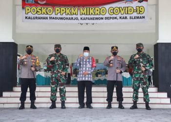 Panglima TNI dan Kapolri Tinjau Pelaksanaan PPKM Mikro di Yogyakarta