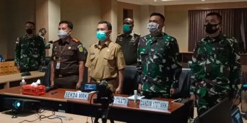 Korem 174 Bersama Forkopimda Merauke Ikut Pengarahan Presiden Jokowi Bahas Pengendalian Karhutla Secara Virtual