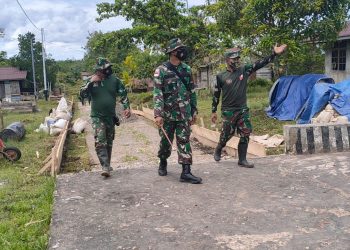 Dandim 1711/Boven Digoel Tinjau Lokasi TMMD Ke-110 di Distrik Kawagit