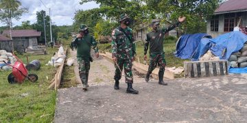 Dandim 1711/Boven Digoel Tinjau Lokasi TMMD Ke-110 di Distrik Kawagit