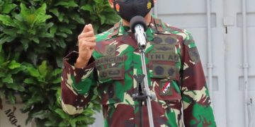 Danrem 174 Merauke Pimpin Gelar Apel Gabungan Pengamanan Kunjungan Kerja Panglima TNI dan Kapolri di Timika