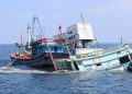 KKP-Kejaksaan Tenggelamkan 4 Kapal Vietnam di Pontianak