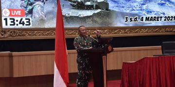 Kasum TNI Tutup Rakorops TNI Tahun 2021