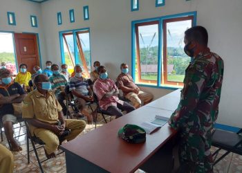 TNI Manunggal Membangun Desa Gelar Sosialisasi Bela Negara