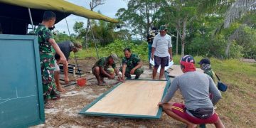 Dukung Kelancaran Operasional, Satgas TMMD Boven Digoel Dirikan Posko Terpadu
