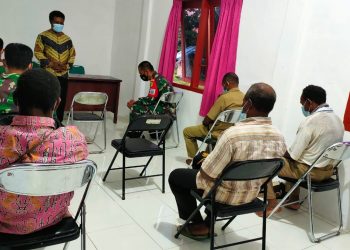 Warga Boven Digoel Gelar Syukuran TNI Manunggal Membangun Desa