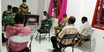Warga Boven Digoel Gelar Syukuran TNI Manunggal Membangun Desa