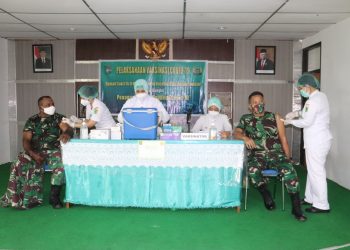 Dukung Program Nasional, Kodam XVII/Cenderawasih laksanakan Vaksinasi Covid-19