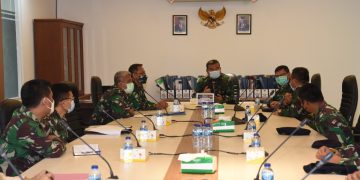 Wadan Seskoal Terima Kunjungan Tim Itjen Kemhan