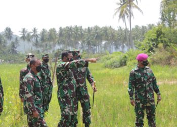 Wakasal Tinjau Lokasi Ketahanan Pangan TNI AL di Lampung