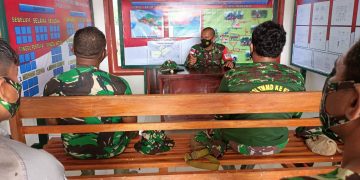 Dansatgas Pimpin Rapat Evaluasi Pelaksanaan TMMD ke-110 Kodim Boven Digoel