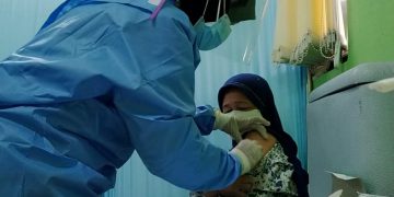 Satkes Seskoal Laksanakan Suntik Vaksin Covid-19 Kepada Lansia Kecamatan Kebayoran Lama Selatan