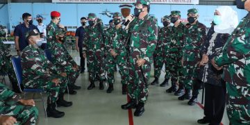 Panglima TNI Pimpin Vaksinasi Covid-19 Bagi Prajurit TNI di Malang Raya