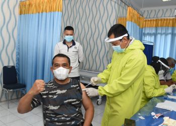 Sukseskan Vaksinasi Covid-19, Seskoal Berikan Vaksin kepada Prajurit dan PNS