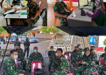 Kogabwilhan I Tanjung Pinang Jalani Vaksinasi Covid-19