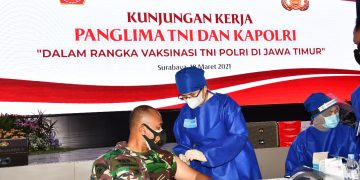 Vaksinasi Covid-19 TNI-Polri di Jawa Timur, Lantamal V Kerahkan Prajurit dan Tenaga Kesehatan