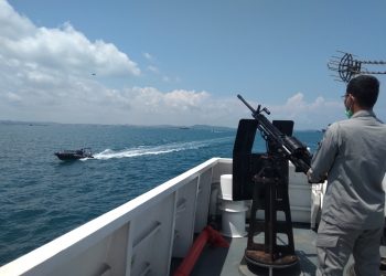 Siap Terima Kunjungan Menteri, Kamla Zona Maritim Barat  Amankan Laut Batu Ampar