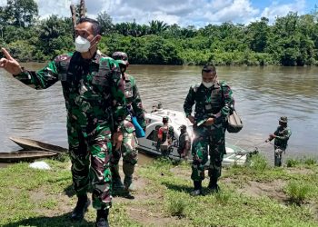 Tim Wasev Mabes TNI AD Tinjau Lokasi TMMD ke-110 Kodim Boven Digoel di Distrik Kawagit