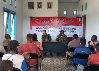 Kegiatan Non Fisik TMMD, Kodim 1711/Boven Digoel Sosialisasi Penerimaan Prajurit TNI AD