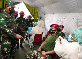 Kasal: Instruksi Panglima TNI Bulan April Vaksinasi Prajurit Harus Selesai