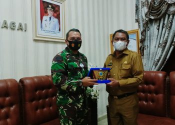 Perkuat Soliditas, Komandan Lanal TBA Laksanakan Courtesy Call dengan Bupati Serdang Bedagai