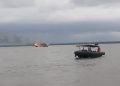 TNI Berhasil Evakuasi Korban Kapal Terbakar di Perairan Asahan